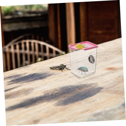 BESPORTBLE 1pc Acrylic Reptile Feeding Box Ventilation Pet Breeding Habitat Safe and Comfortable Terrarium for Spiders and Other Pets Approx Color Varies