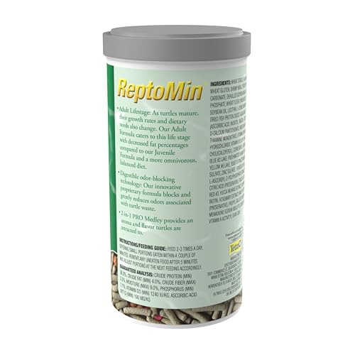 Tetra TetraFauna PRO ReptoMin Pro Sticks Adult Turtle Formula Daily Diet for Aquatic Turtles, 8.11 oz - size: 8.11 Ounce (Pack of 1), style: Adult Turtle