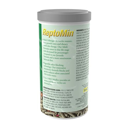 Tetra TetraFauna PRO ReptoMin Pro Sticks Adult Turtle Formula Daily Diet for Aquatic Turtles, 8.11 oz - size: 8.11 Ounce (Pack of 1), style: Adult Turtle