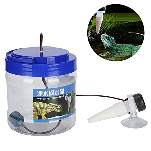 Reptile Water Dripper, Easy Humidification Hydration System Drip Irrigation Tool for Geckos Lizards Chameleons and Other Small Reptiles