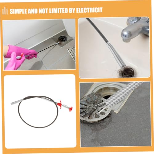 ABOOFAN 2pcs Claw Hook Snake Tool Hair Catcher for Shower Drain Manual Toilet Plumbing Tools Flexible Grabber Claw Home Sink Drain Unclogger