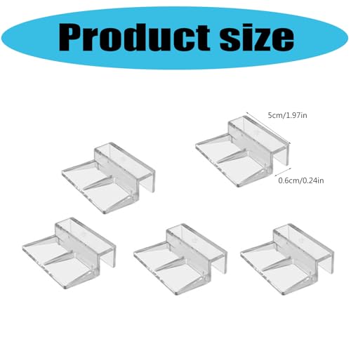 Pack of 8 Acrylic Glass Tanks Lid Clip for Fishtanks Covers 6mm / 8mm Thickness Lid Holder Aquariums Holder