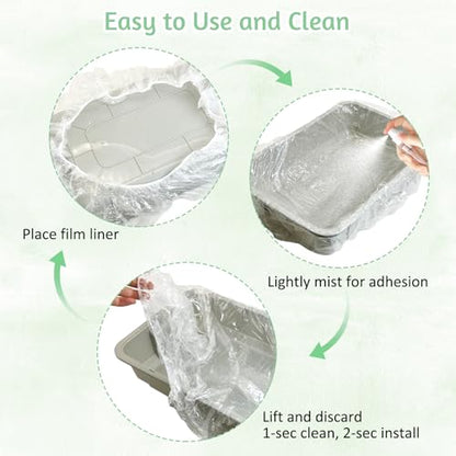 Tfwadmx 20 PCS Disposable Bird Cage Liner Bags 34'' x 22'' Plastic Parakeet Cage Tray Liners Oversized Plastic Tray Covers for Birdcage Parrots Cockatiels
