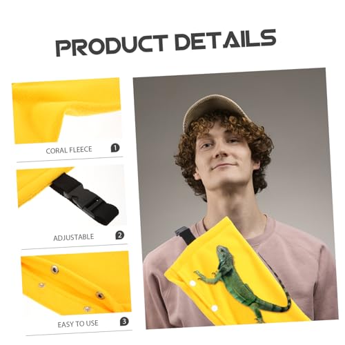 Toyvian Bearded Dragon Carrier Bag Portable Reptile Travel Pouch for Lizards Snakes Chameleons Lightweight Multi-Functional Design for Outdoor Adventures Easy to Clean Comfortable to Carry
