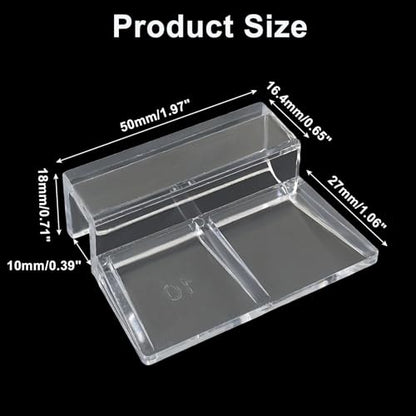 Murtenze 8 PCS Aquarium Lid Clips, 10mm Clear Acrylic Fish Tank Holder Support Clamps for Rimless Aquariums - size: 10mm