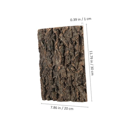 BESPORTBLE 2pcs Cork Bark Reptile Decor for Climbing Tanks Background for Terrarium and Aquarium for Lizards Bearded Dragons