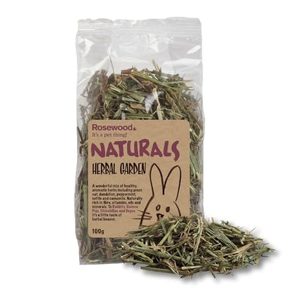 Rosewood Pet 1 Pouch Herbal Garden Food For Small Animals, 100G