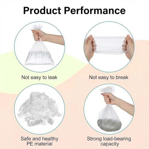 50 Pcs Disposable Plastic Cage Liners, Rabbit Litter Box Liners Leak Proof Toilet Film, Pet Tray Liner Bags For Small Animals Bunny Guinea Pig Bird Cage Liner Litter Box