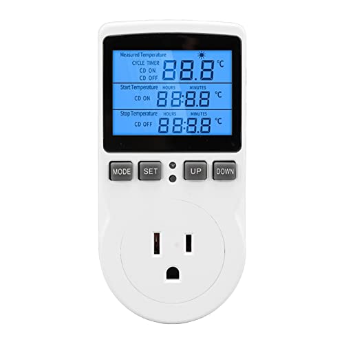 DIGITEN WTC100 Wireless Thermostat Outlet, Greenhouse Reptiles Cooling Heating, Remote Control (US Plug)