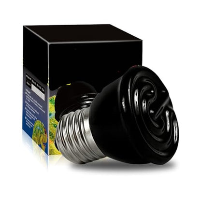 ZJchao 100W Ceramic Heating Lamp, Infrared Heat Bulb Non Luminous Pet Heating Light for Reptiles, with E26 E27 Screw Plug