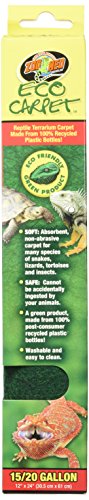 Zoo Med Eco Carpet for 15 Gallon Tanks (Pack of 2) - size: Pack of 2