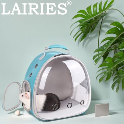 Portable Small Animal Backpack Travel Breathable Pet Carrier Bag Cages for Guinea Pig, Rabbit, Bearded Dragon, Squirrel, Tortoise, Bird, Lizard, Sugar Glider - color: Green