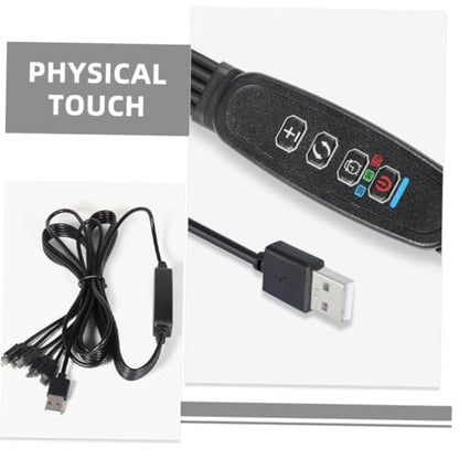 Toyvian USB Plant Light Control Line with Timer and Touch Switch Adjustable Brightness for Indoor Seedling Grow Light Versatile USB Interface for Succulent Hydroponic Greenhouse