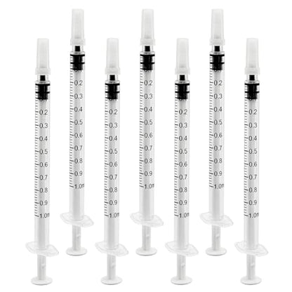 30 Pack 1ml Syringe for Liquid, Plastic Syringes without Needle, Sterile & Individually Wrapped, 1cc Small Syringe for Scientific Labs, Colostrum Collect, Pet Feeding, Oral, No Needle - style: 1ML