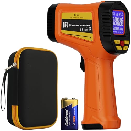 Dual-Laser Infrared Thermometer, -58°F to 2732°F (-50°C to 1500°C) Temperature Gun, 50:1 Non-Contact Temp Gun for Metal Smelting, Furnace, HVAC, Pizza Oven & Engine Diagnostics - color: -58°F to 2732°F ，Dual-Laser