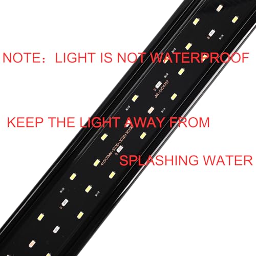 AQUANEAT LED Aquarium Light for 30 to 38 Inch Fish Tank, Auto On Off with Timer, Full Spectrum, Adjustable Brightness, Daylight Moonlight Mode, for Fresh Water Low-to-Mid Light Plants - size: 30"-38"