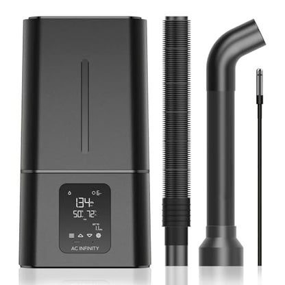 AC Infinity CLOUDFORGE T7, Plant Humidifier 15L with VPD Humidity Controls, 10-Level Precision Vaporizer, Extendable Hose, Targeting Pipe, and No-Leak Seal for Grow Tents - size: 15 L