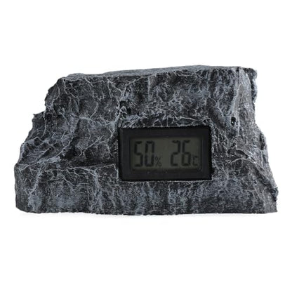 Digital Thermometers, Reptiles Habitat Temperature Reptiles Enclosure Temperature Humidities Monitors for Pet Enthusiasts - Black - rectangle