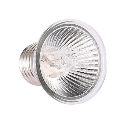 HURRISE 25W Halogen Heat Lamp Lightweight, Appetite UVB Promote Vitamin D3 Synthesis, Reptiles Lizard Aquarium, Full Spectrum Small Sun Light (75W) - size: 75W