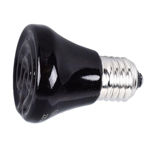 Reptile Heat Lamp, Ceramic Heat Emitter No Light Emitting Heat Bulbs for for Reptiles AmphibianTerrarium Bearded Dragon Lizard Snake Turtle Chicken Dog Cats Parrots (50w) - size: 50 Watts