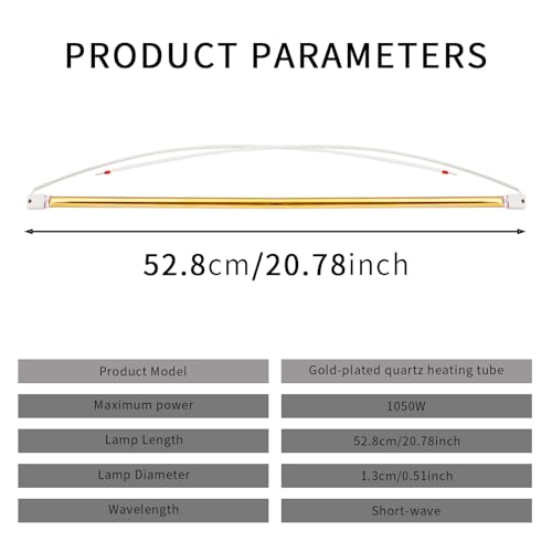 Solary B2E Series Emitter Tube Infrared Heater Replacement Bulb Heat Lamp