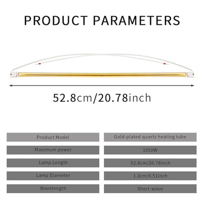 Solary B2E Series Emitter Tube Infrared Heater Replacement Bulb Heat Lamp