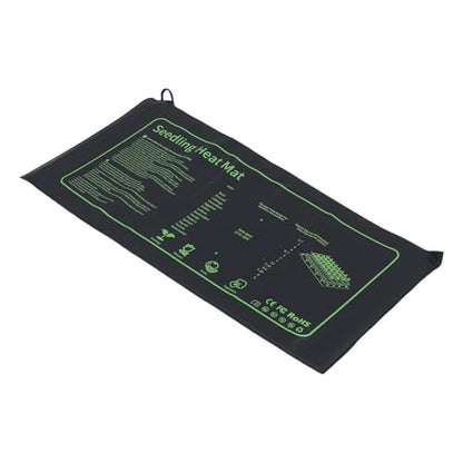 POCREATION 2 Pack Seedling Heat Mat, Plant Heat Mat for Plant Starting PVC IPX7 Warm Hydroponic Heating Pad for Indoor Home Gardening Seed Starter (US Plug 120V)