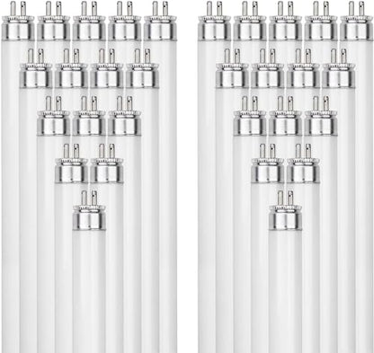 Sunlite 30440 F54T5/841/HO 4 Foot T5 Linear Fluorescent Lamp, 54 Watts, 5000 Lumens, 4100K Cool White, Miniature G5 Bi-Pin Base, ROHS Compliant, High Performance Straight Tube, 40 Pack - color: 4100k, style: 54 watts (45.80-Inch)