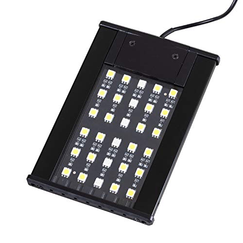 REPTI ZOO Terrarium Light - Day and Night Mode Reptile LED Light Hood with White and Blue Light for Different Pet Habits