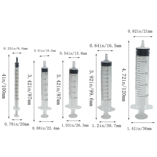 8Pcs Pet Bird Parrot Milk Syringe Set, Hand Feeding Syringe with Soft Tubes (1ml+3ml+5ml+10ml+20ml) - size: 1ml+3ml+5ml+10ml+20ml