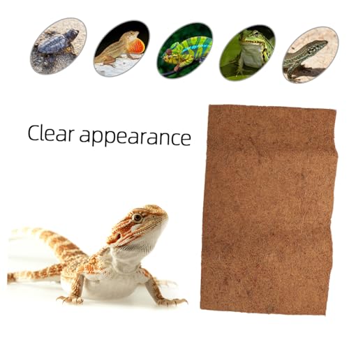 Mipcase Natural Coconut Fiber Reptile Mat Bedding Liner Breathable Substrate for Turtles and Lizards Coconut Coir for Clean and Comfortable Habitat - size: Size 2