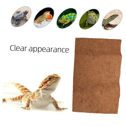 Mipcase Natural Coconut Fiber Reptile Mat Bedding Liner Breathable Substrate for Turtles and Lizards Coconut Coir for Clean and Comfortable Habitat - size: Size 2