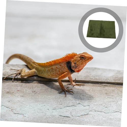 WOONEKY Reptile Carpet Mat for Lizards Reptile Cage Liner Fake Grass Bedding Easy Washable Comfortable Habitat for Bearded Dragon - size: 60.00X40.00X0.50CM