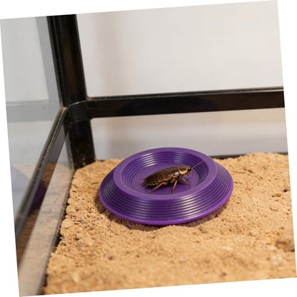 12pcs Reptile Feeding Bowls Lightweight Plastic Feeding Dish for Lizards and Reptiles Escape Proof Design for Home Use and Transporting