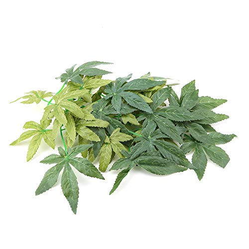 Sonew Lifelike Green Artificial Plant for Aquarium and Fish Decoration 30cm - Plastic Plant with Suction Cup for Reptile Terrariums and Underwater Decor (12 inches 30cm) - size: 12 inches 30cm