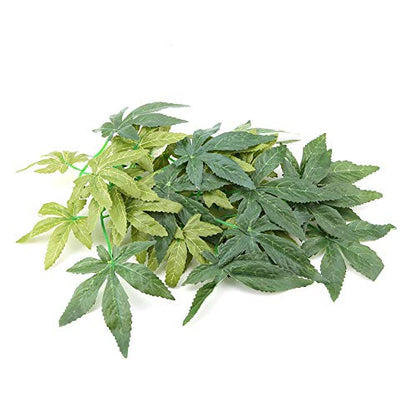Sonew Lifelike Green Artificial Plant for Aquarium and Fish Decoration 30cm - Plastic Plant with Suction Cup for Reptile Terrariums and Underwater Decor (12 inches 30cm) - size: 12 inches 30cm