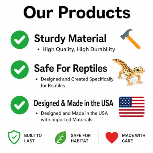 Reptile Humid Hide Box with Lid | Cave Humidity Hide for Leopard Gecko, Hognose Snake, Corn Snake Reptile Underground Lay Box Hideout Habitat Tank Enrichment | Decor Decoration Accessories