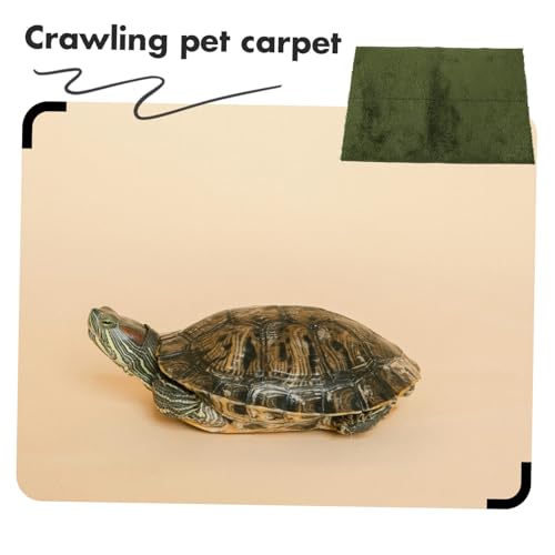 Reptile Carpet Mat for Tortoise Lizards and Snakes Washable and Reusable Terrarium Bedding Moisture-Resistant Pet Cage Liner for Climbing Pets Comfortable Habitat Ground Cover