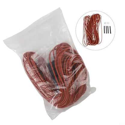 Carbon Fiber Heating Wire,Silicone Infrared Heating Cable,Electric Radiant Floor Cable,12k Ohm Resistance Wire,Far Infrared Heat Element,Greenhouse Soil Heating Wire,Pipe Freeze(20 m) - size: 20 m
