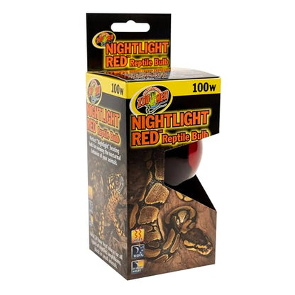 Zoo Med Nightlight Red Reptile Bulb 100 Watts - size: 100 W