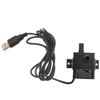 Mini Brushless Dc Water Pump 5V Submersible Fountain Pump with 2M Lift for Aquarium Fish Tank and Pet Water Fountain