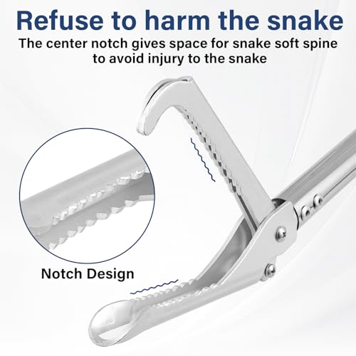 69" Professional Snake Grabber Tools, Snake Catcher Tongs Rattlesnake Copperheads Grabber Keep Spacing Reptile Snake Tools Sponge Handle Wide Jaw Without Harm Move Suit For Chicken Coops Yards Farms
