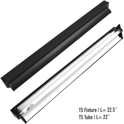 UVB Reptile Light, 24W T5 Light Fixture and 10.0 UVB Tube Kit, for Desert-Dwelling Reptiles, Bearded Dragon UVB Light - color: T5 UVB Light