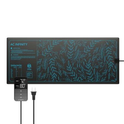 AC Infinity SUNCORE H7, Seedling Mat 48” x 20.75” with Digital Thermostat Controller for Exact Temperature Levels, Waterproof Heating Pad for Indoor Gardening, Hydroponics, Germination, Cloning