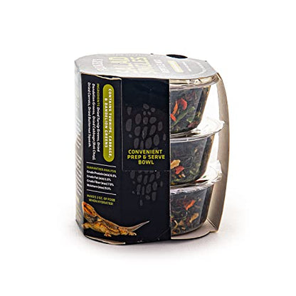 Fluker's Salad Singles All Natural Reptile Mix, Just Add Water, Each Pack Makes 2 oz of Food, for Bearded Dragons and Other Herbivores/Omnivores, 3,Pack 0.65 oz