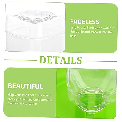 HEMOTON Automatic PET Fountain Water Feeder for Reptiles Drinking Basin for Tortoise and Lizard Reptile Water Dispenser Easy Refill System