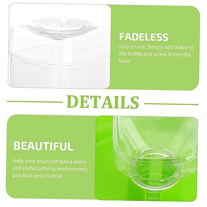 HEMOTON Automatic PET Fountain Water Feeder for Reptiles Drinking Basin for Tortoise and Lizard Reptile Water Dispenser Easy Refill System