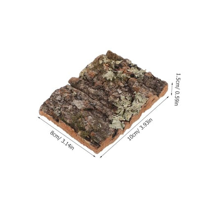SUPVOX Natural Cork Bark for Reptile Tank Decor Tree Bark Hide for Reptile Habitat Aquarium Background Decoration for Lizard Snake Gecko and Other Reptiles