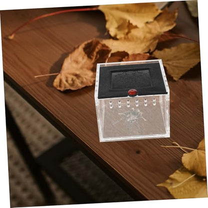 Small Animal Breeding Box Acrylic Reptile Case Waterfall for Lizards Spiders Easy Viewing Design