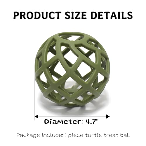 Tortoise Treat Ball Toys, Tortoise Habitat Accessories, Turtle Feeder Ball, Toys for Aquatic Turtle Tank Accessories